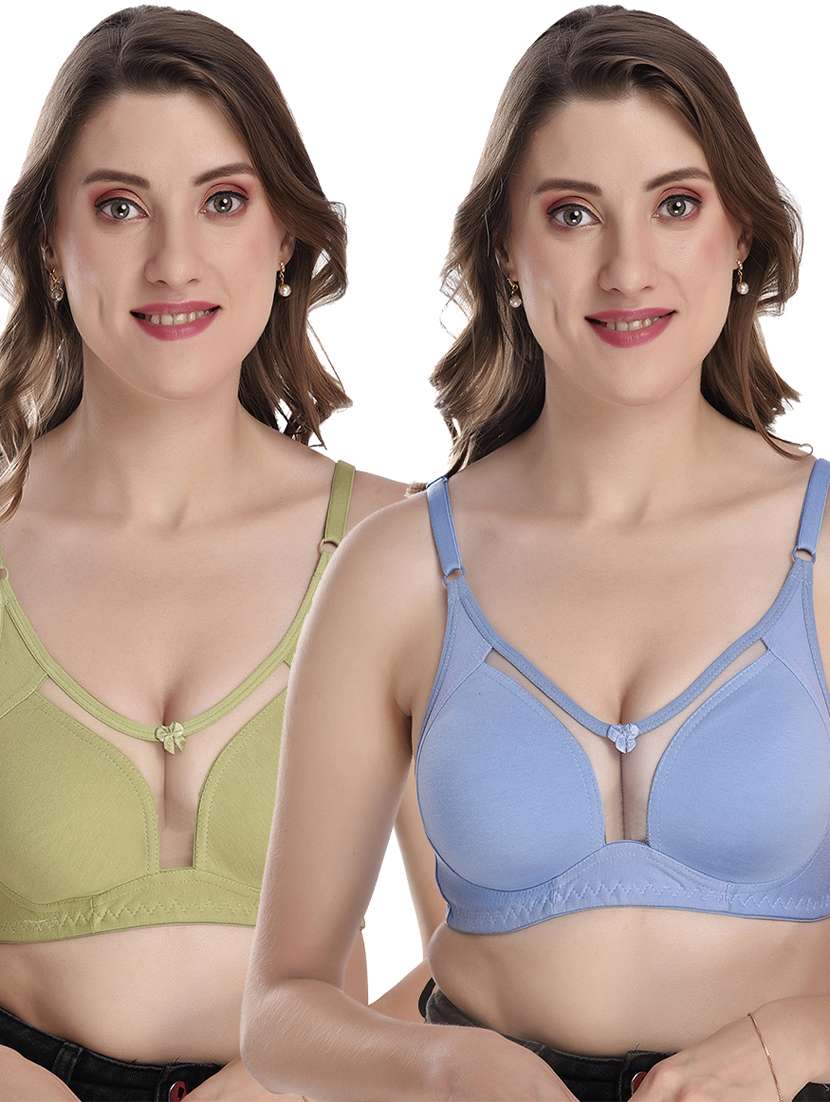 pack of 2 non padded regular bra 