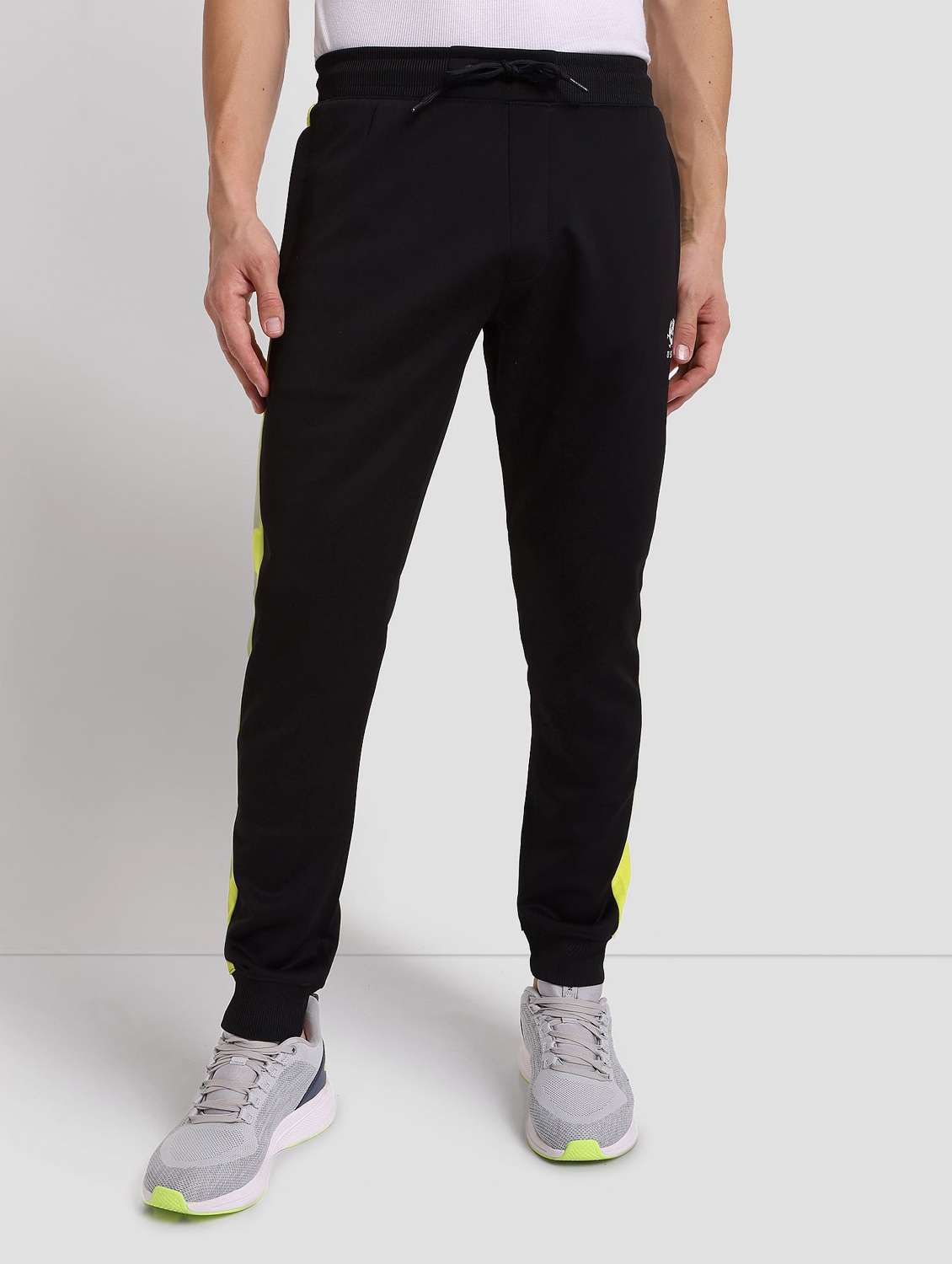 Black Polyester Joggers Track Pant