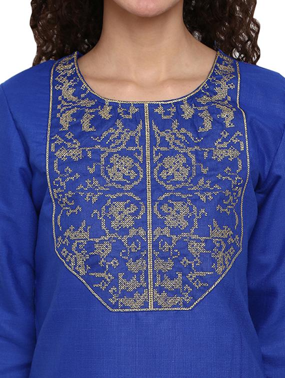 women's straight kurta - 18902706 - Standard Image - 4