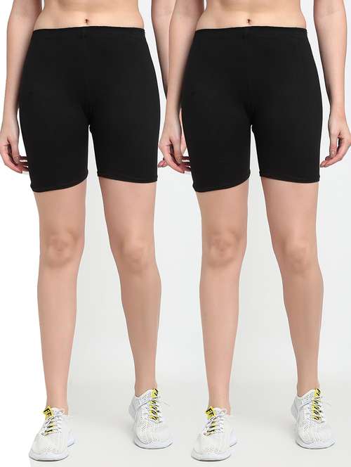 pack of 2 mid rise solid short - 18903753 - Standard Image - 0