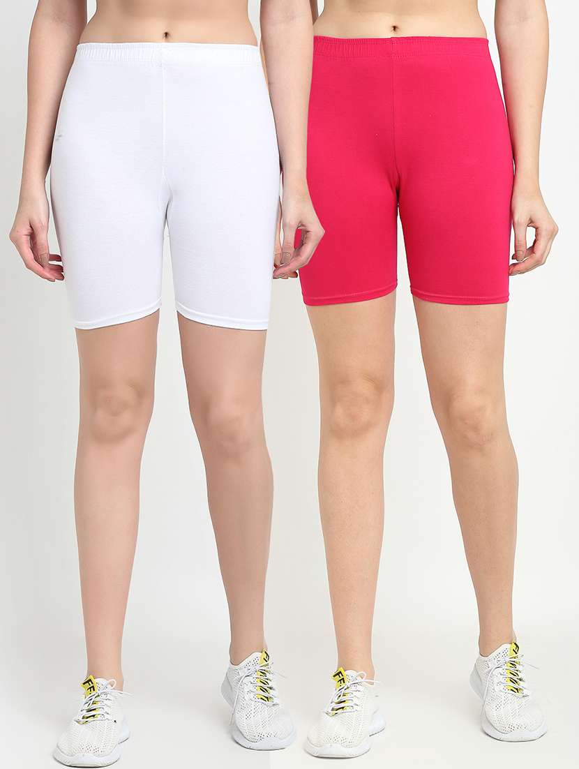 pack of 2 mid rise solid short