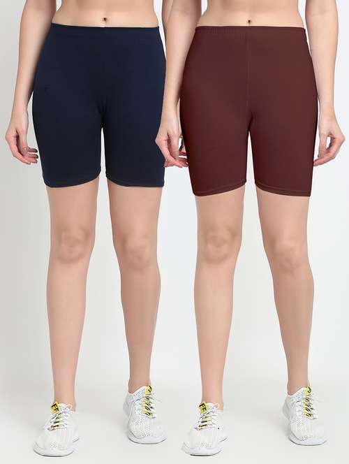 pack of 2 mid rise solid short - 18903803 -  Standard Image - 0