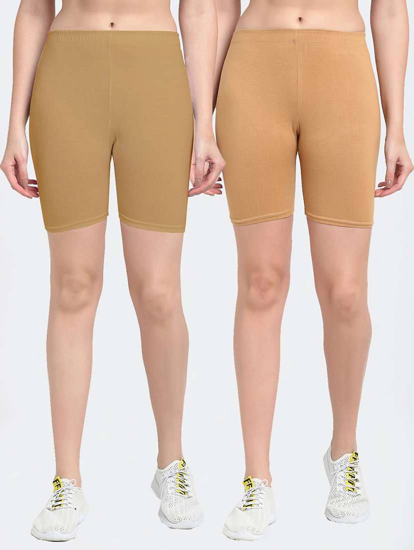 pack of 2 mid rise solid short
