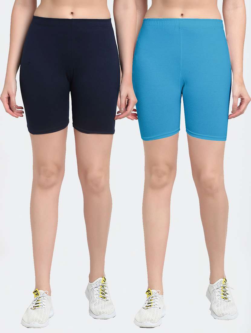 pack of 2 mid rise solid short