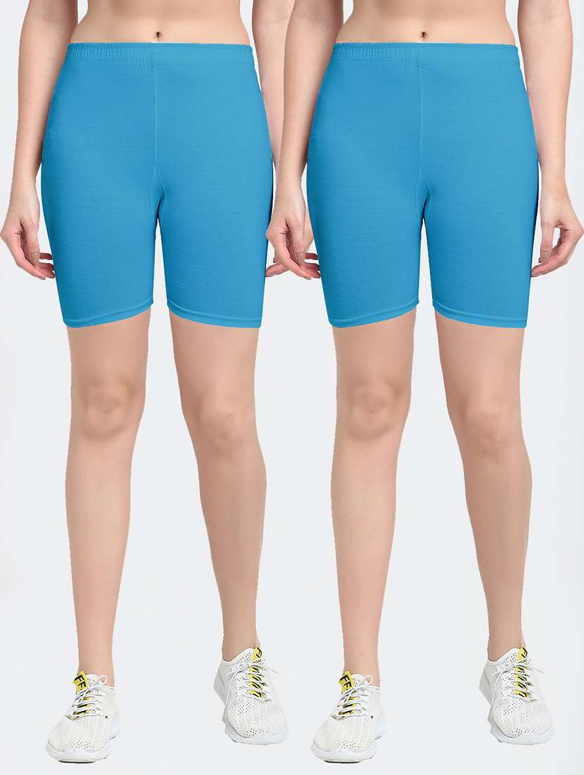 pack of 2 mid rise solid short
