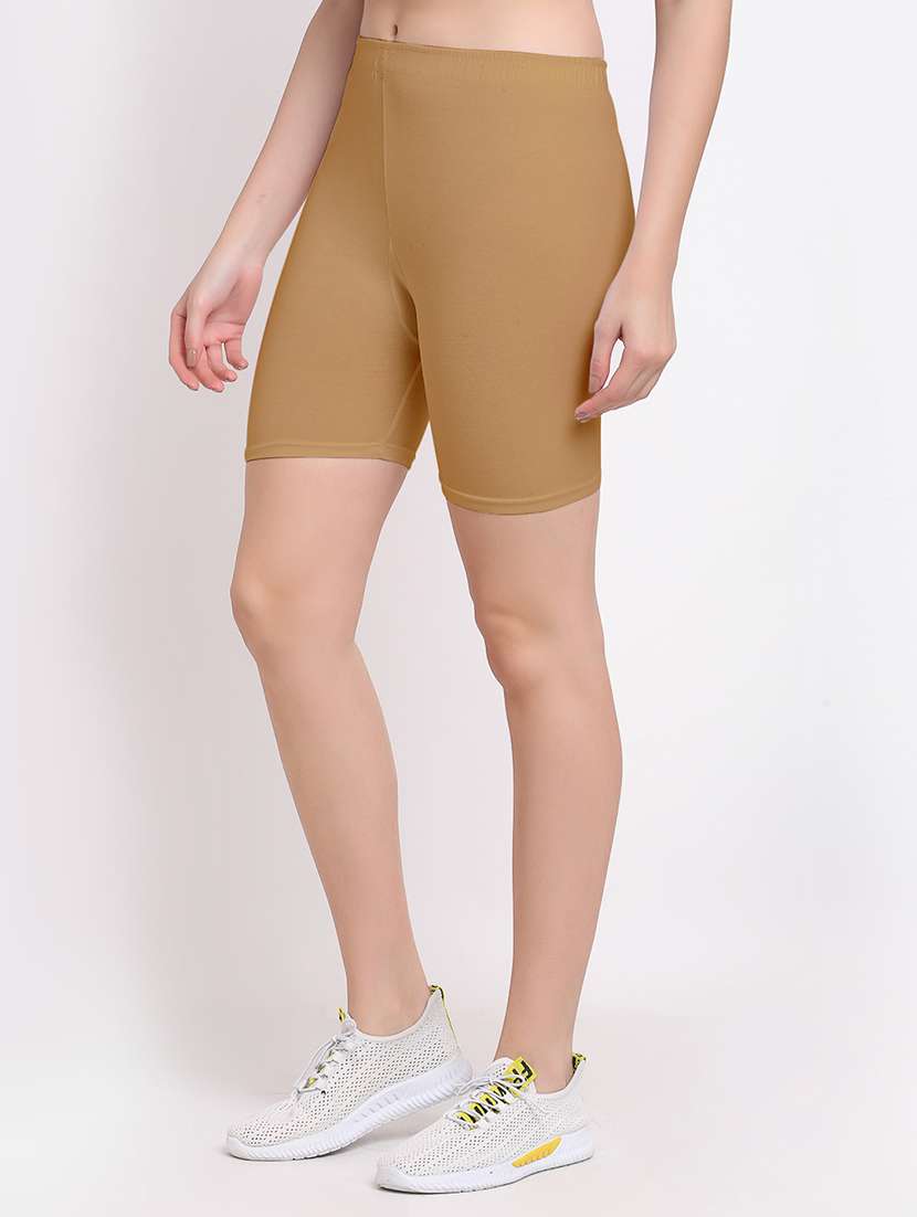 pack of 3 mid rise solid shorts  - 18904456 -  Standard Image - 4