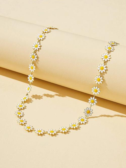 white gold plated choker necklace - 18905418 -  Standard Image - 0