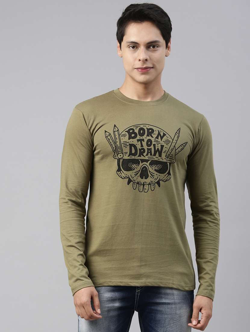printed cotton men's t-shirt