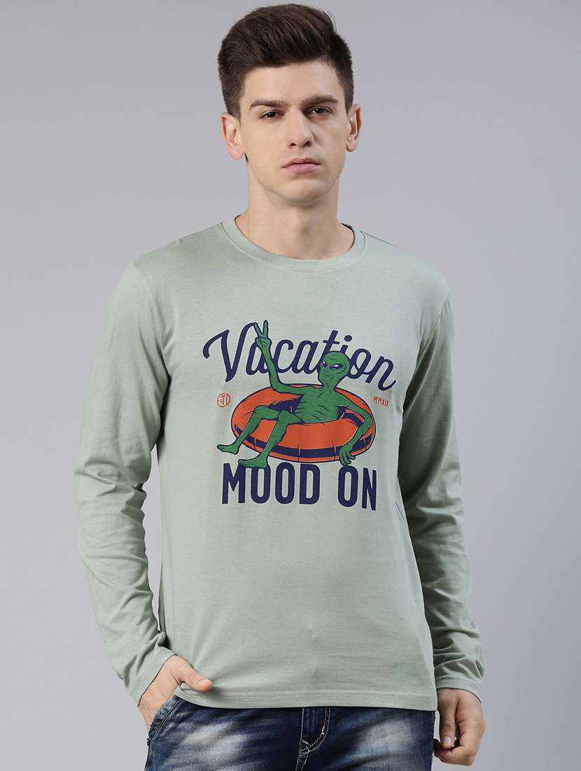 printed cotton men's t-shirt