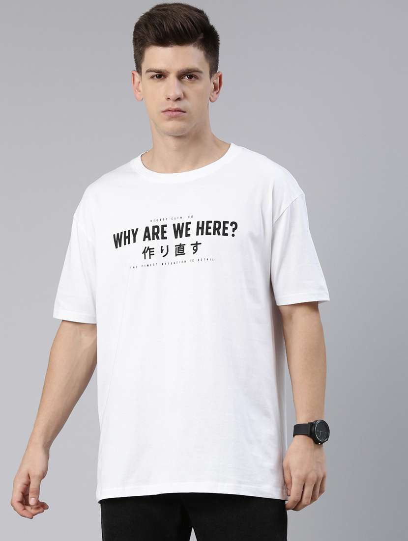 printed cotton men's t-shirt
