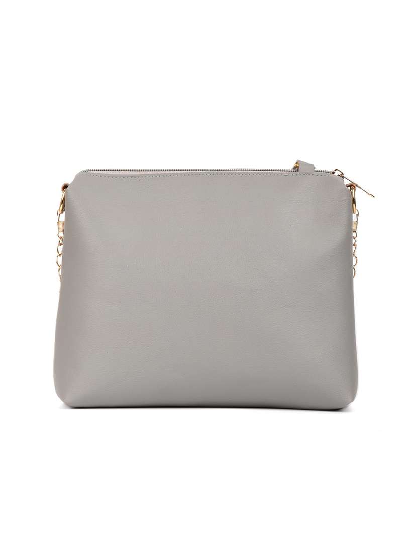 grey leather sling bag - 18906446 -  Standard Image - 1