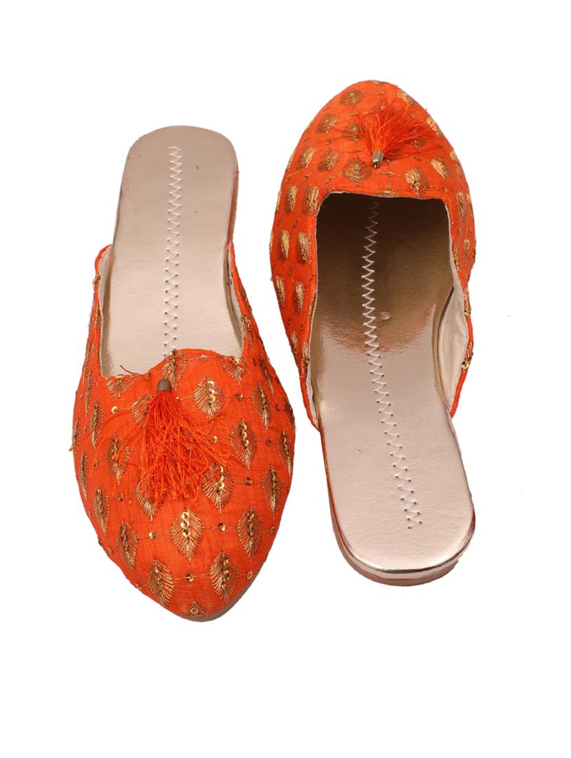 embroidered detail mules sandal - 18907059 - Standard Image - 1