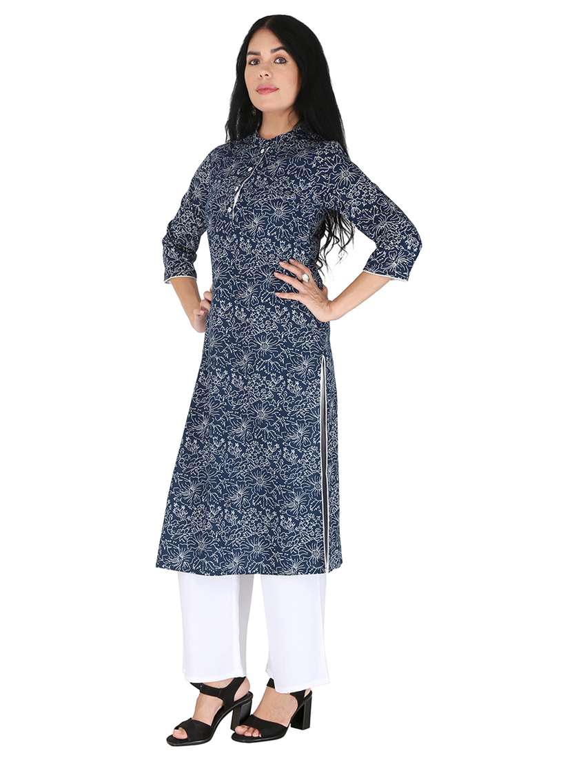women's straight kurta - 18908178 -  Standard Image - 1