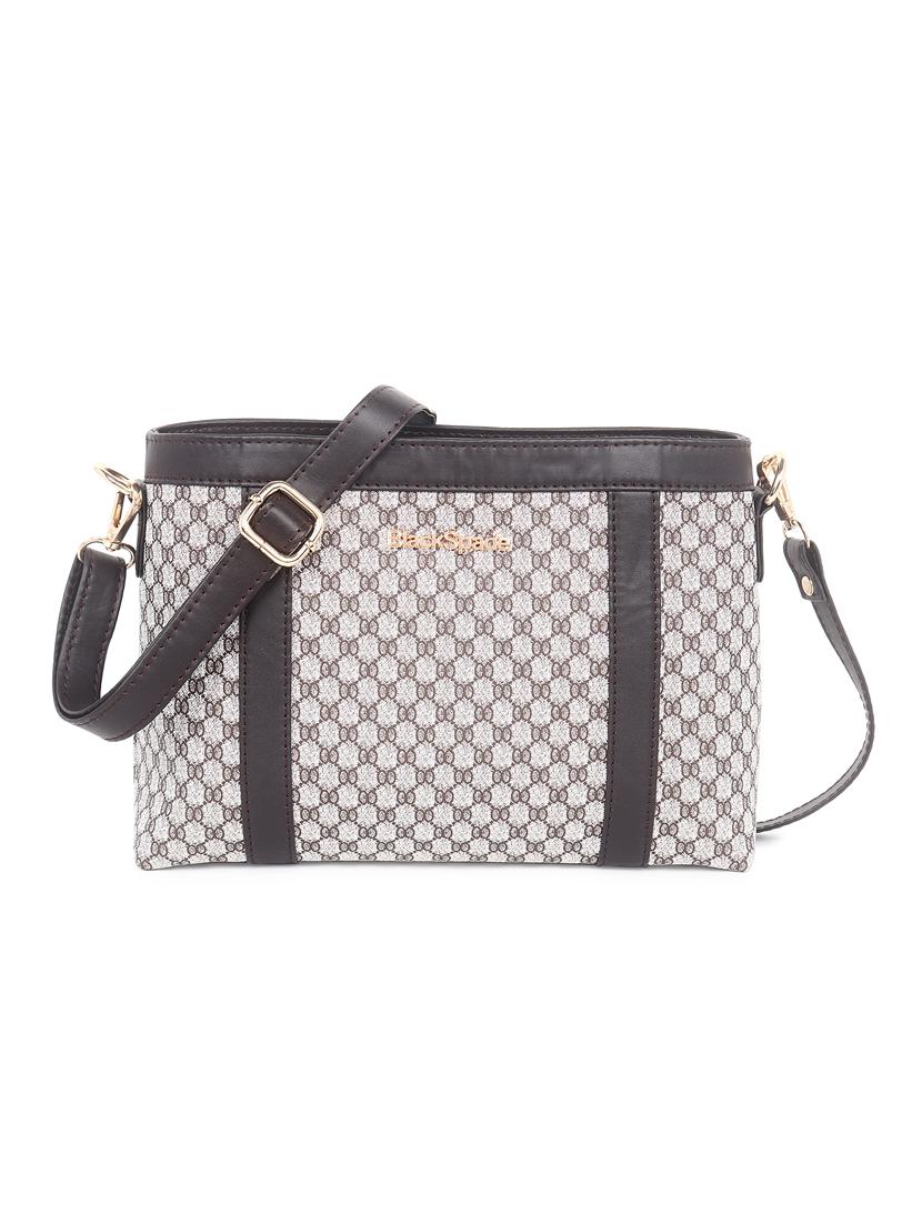 beige leatherette (pu) sling bag - 18909270 - Zoom Image - 0