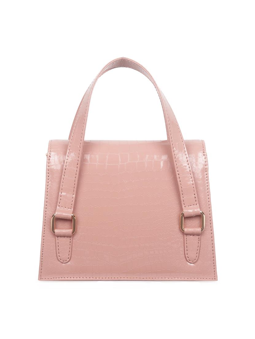 pink leatherette (pu) sling bag - 18909281 - Standard Image - 1