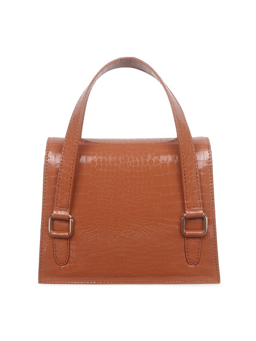 tan leatherette (pu) sling bag - 18909282 - Standard Image - 1