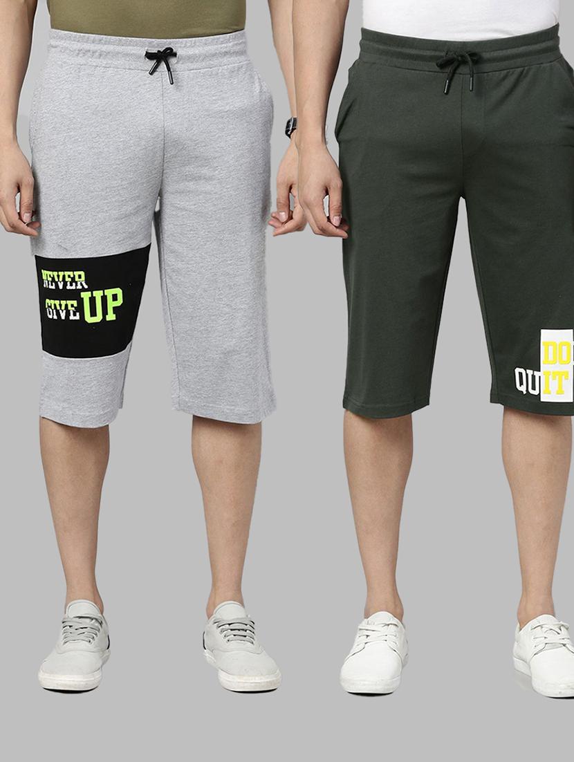 men placement print mid rise bermuda shorts combo - 18909291 - Zoom Image - 0