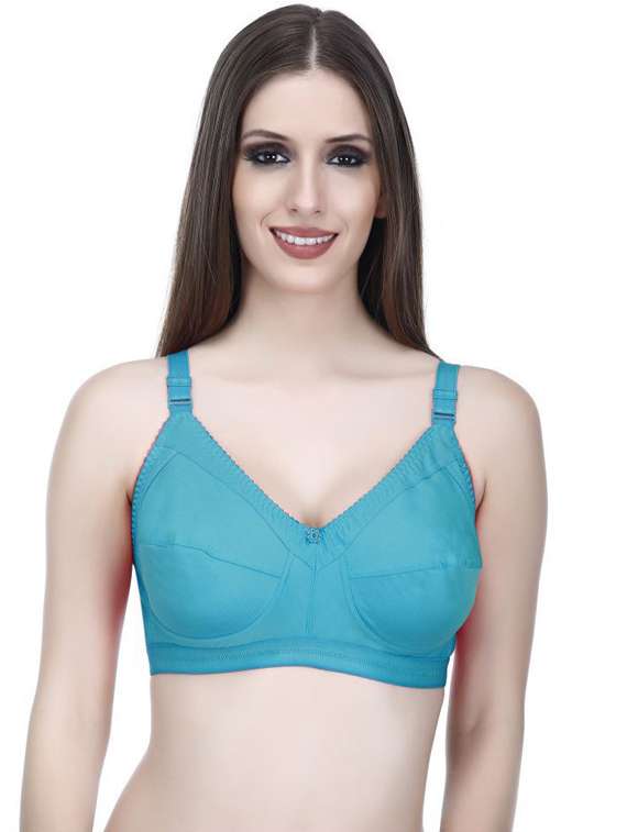 pack of  2 - cotton regular bra - 18909437 -  Standard Image - 4