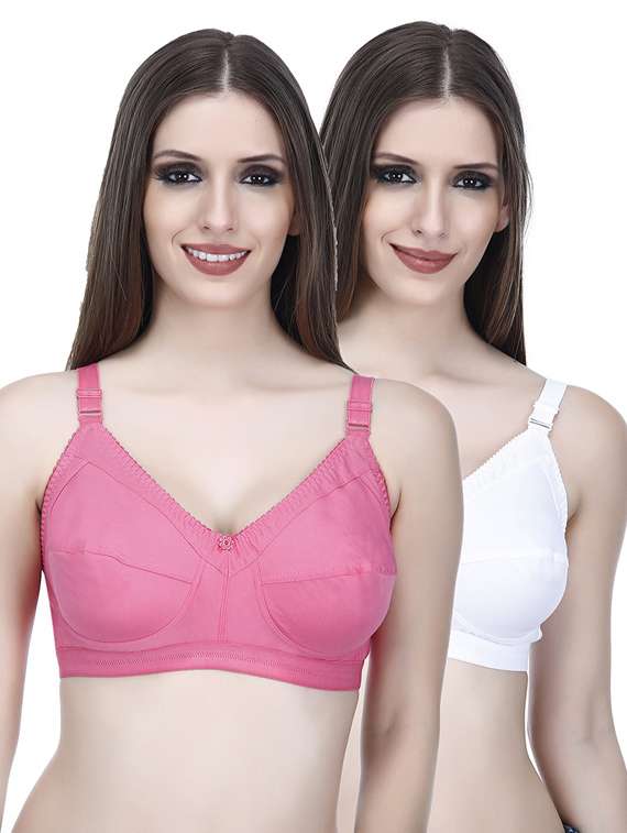 pack of  2 - cotton regular bra