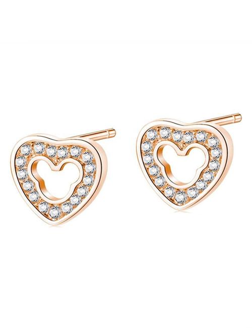 women heart-shaped stud earrings  - 18910322 -  Standard Image - 0