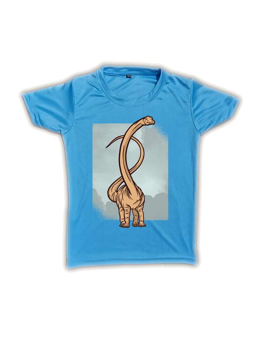 blue  polyester t-shirt