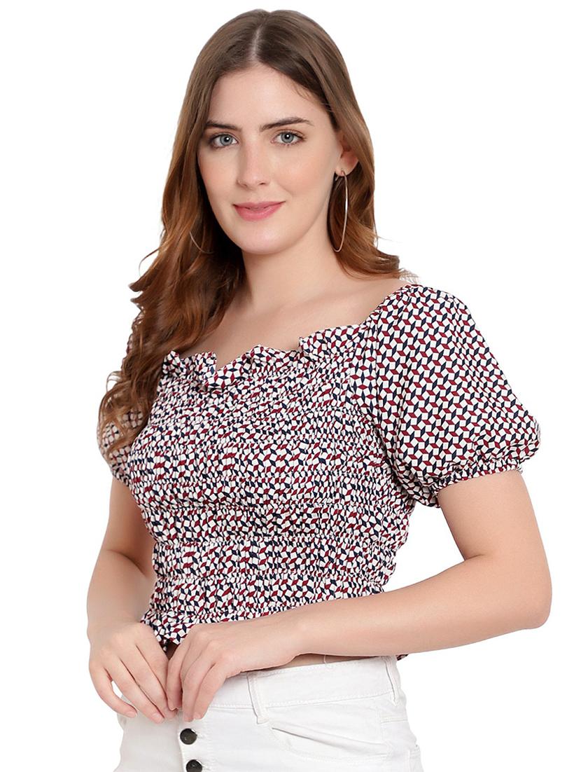 multi coloured regular printed top - 18912487 - Standard Image - 1