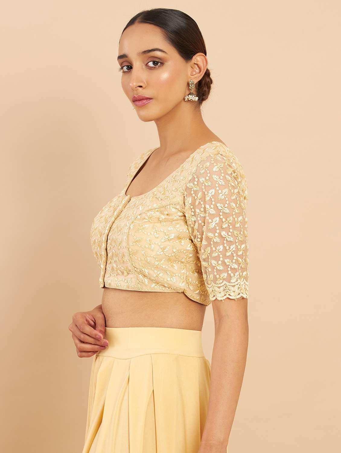 embellished gold blouse  - 18929361 -  Standard Image - 1