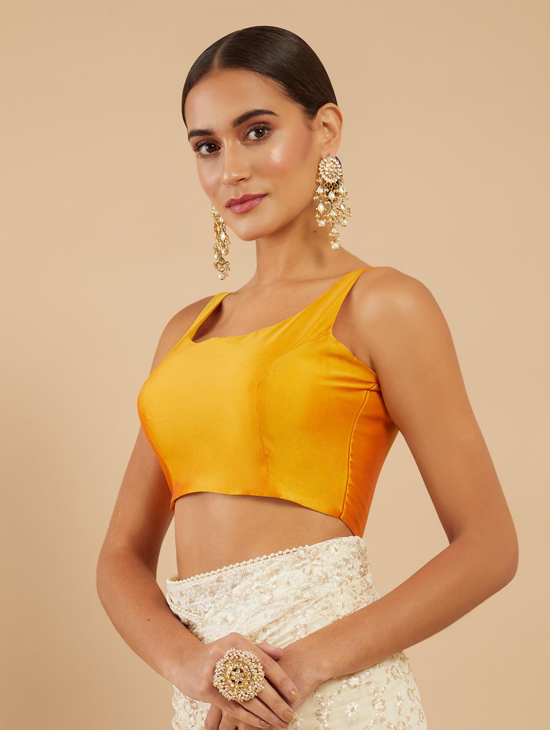solid yellow blouse - 18929367 - Standard Image - 1