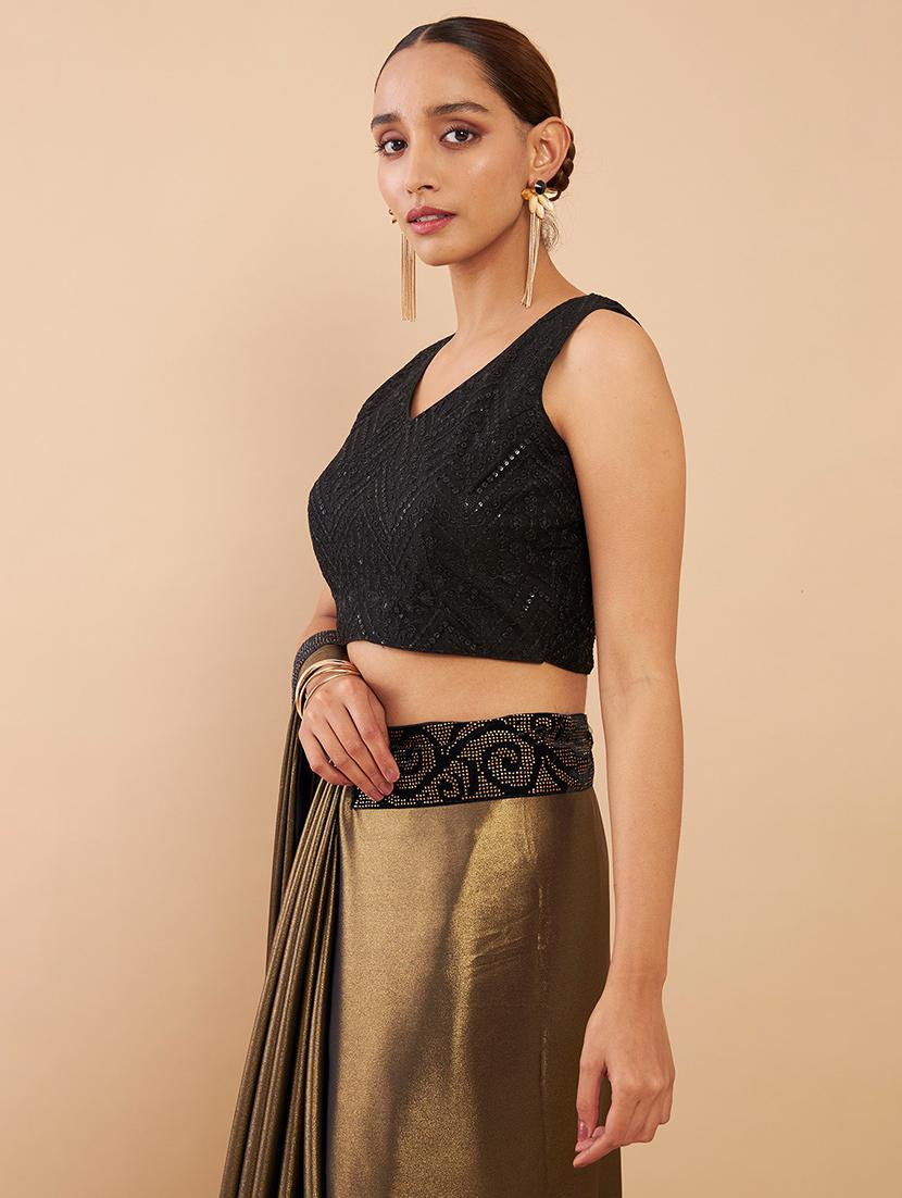 embellished black blouse  - 18929427 -  Standard Image - 1