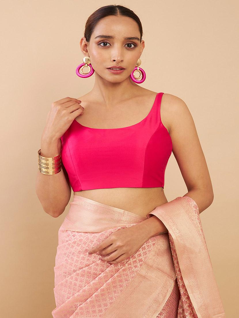 pink solid blouse - 18929505 -  Standard Image - 1