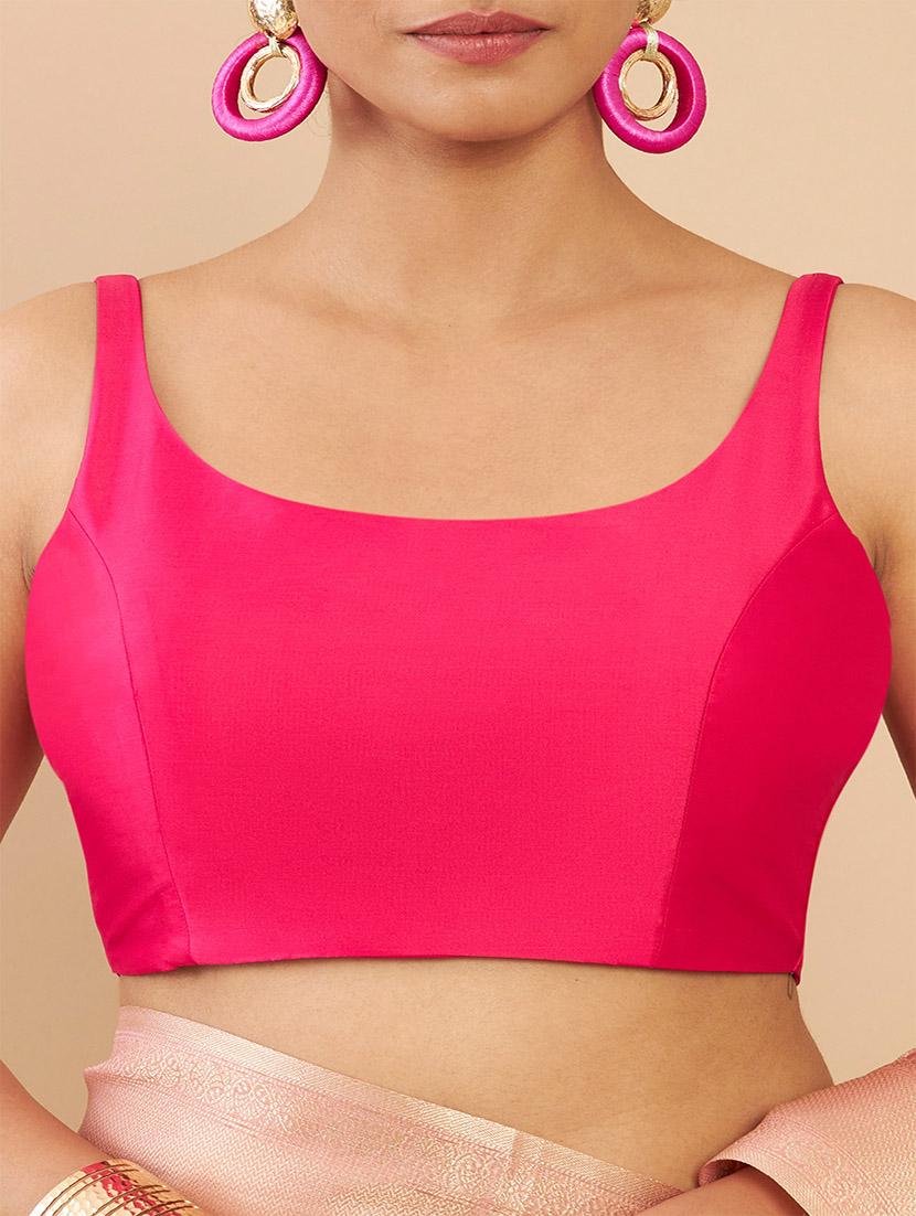 pink solid blouse - 18929505 - Standard Image - 4