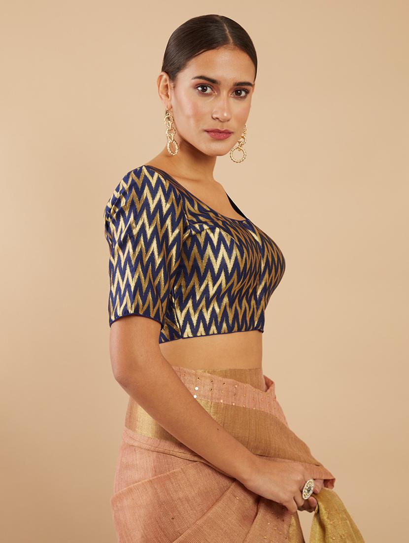 zari work regular blouse - 18929531 - Standard Image - 1
