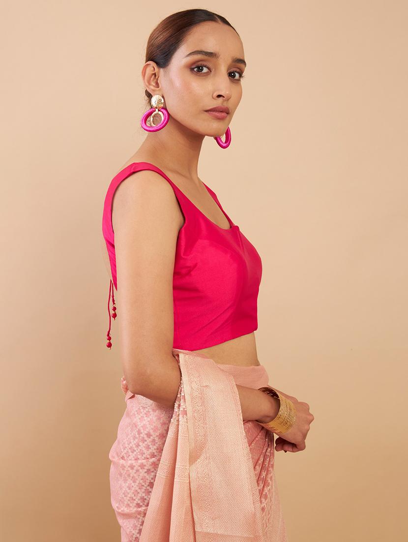pink solid blouse - 18929552 -  Standard Image - 1