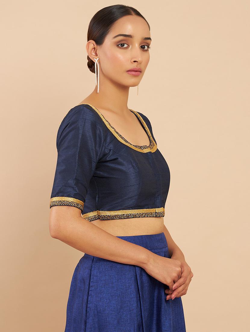 navy blue embellished blouse - 18929611 -  Standard Image - 1