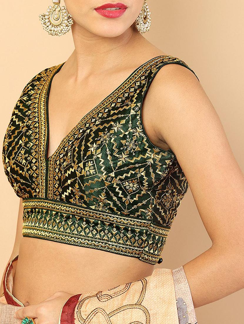 black embroidered blouse - 18929612 - Standard Image - 4