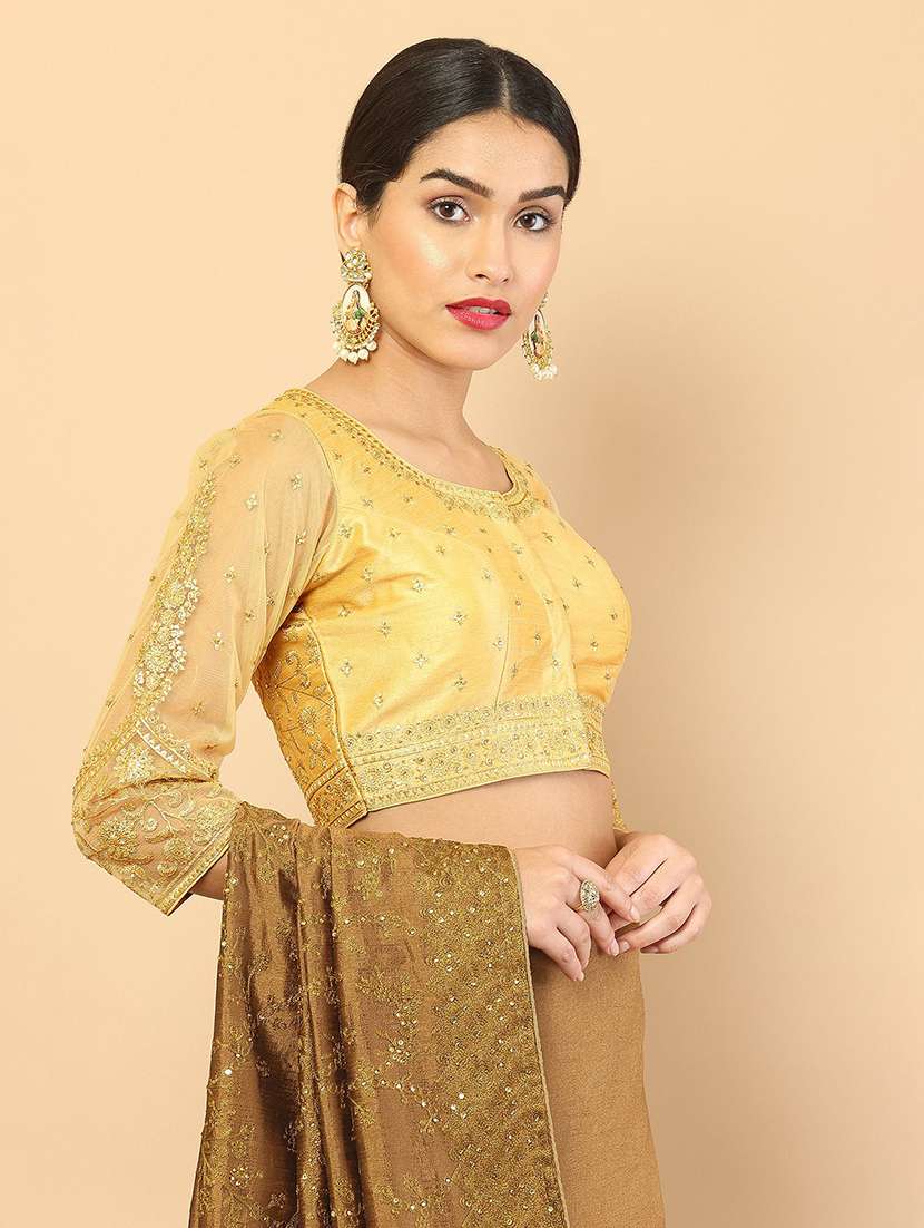 yellow embroidered blouse - 18929672 -  Standard Image - 1