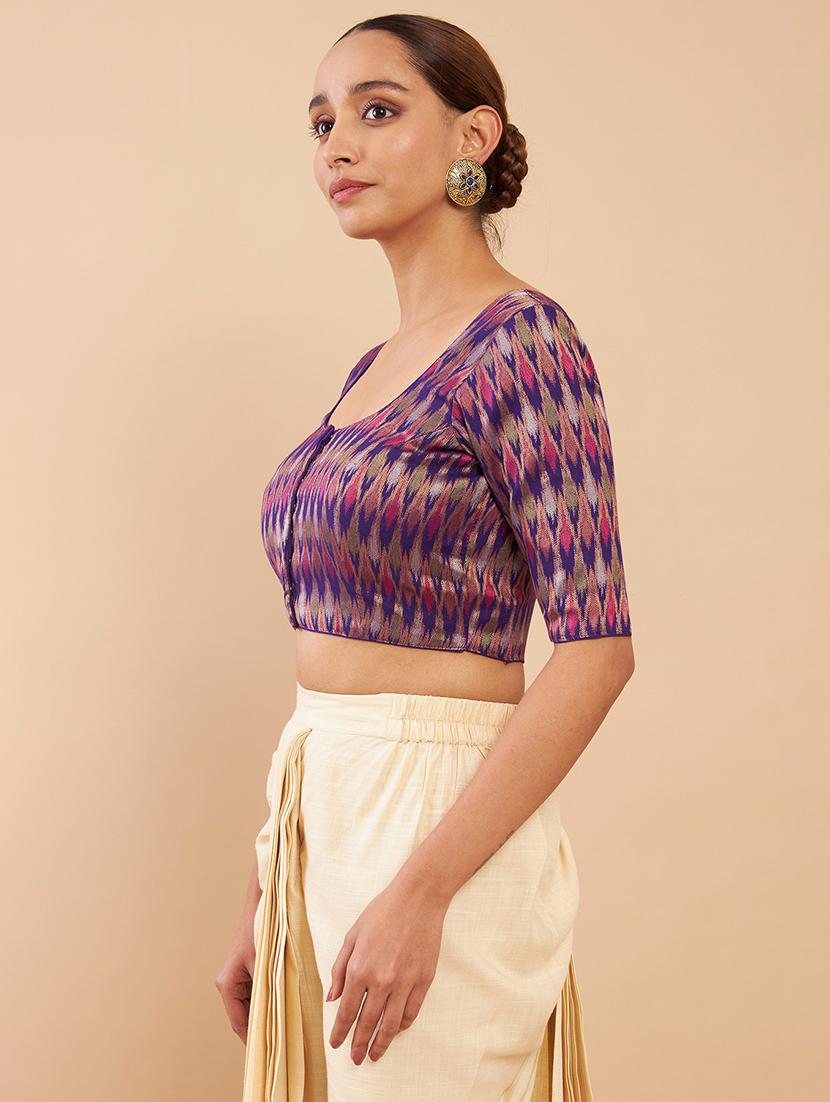 purple ikat blouse - 18929746 - Standard Image - 1