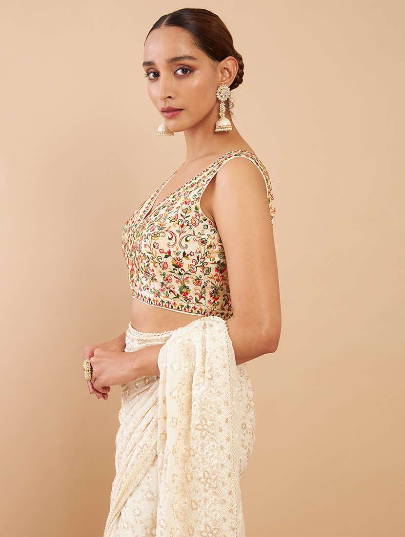 white printed blouse - 18929758 -  Standard Image - 1