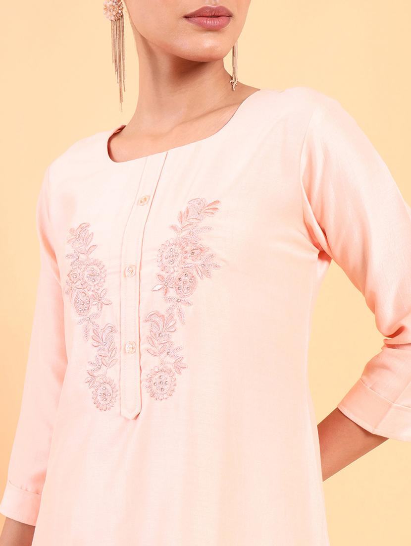 embroidered kurta pant set - 18931491 - Standard Image - 4