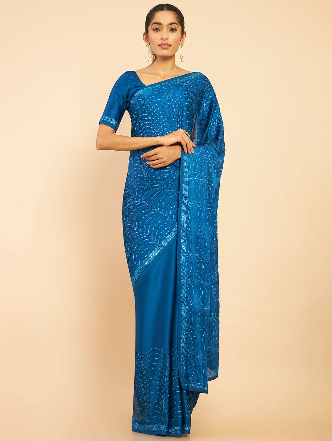 women's embellished saree