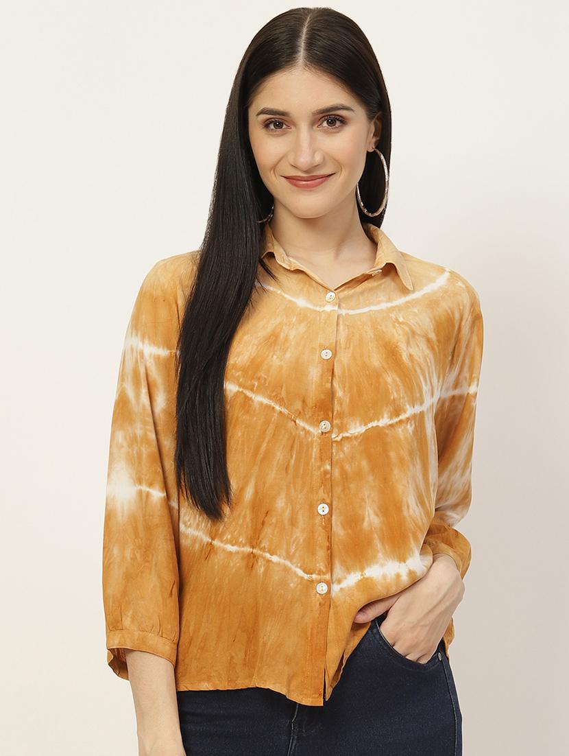women's high-low collared top - 18935649 - Zoom Image - 0