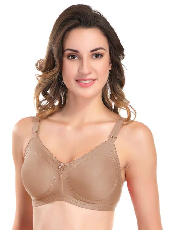 beige polyamide minimizer bra - 18940232 -  Standard Image - 1
