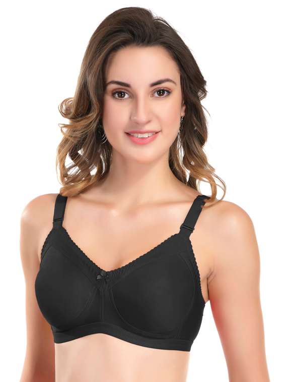 black polyamide minimizer bra - 18940234 - Standard Image - 1