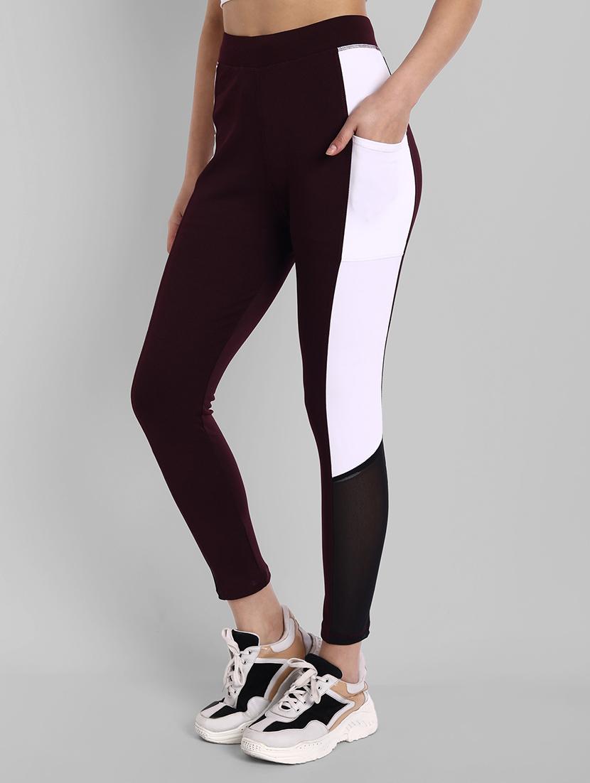 black colorblocked track pant - 18940411 -  Standard Image - 1
