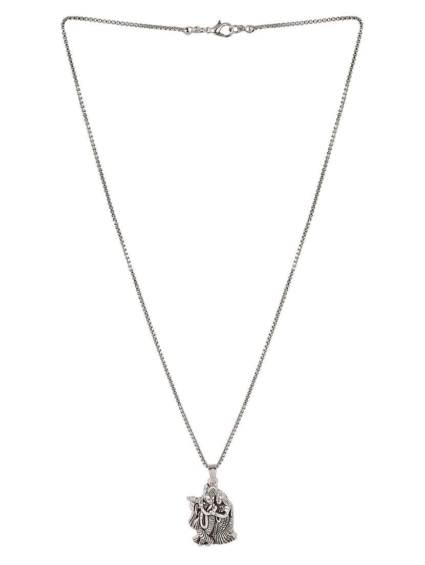 black satin less steel pendant - 18940494 -  Standard Image - 1