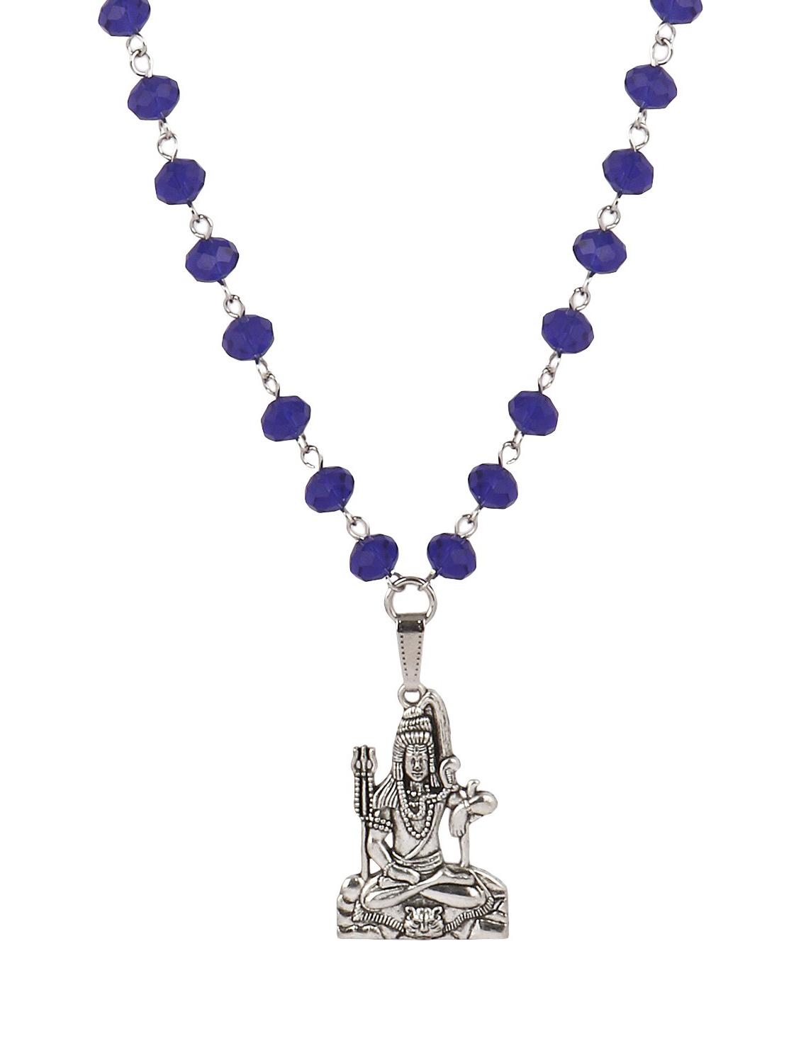 blue metal pendant - 18940580 - Standard Image - 1