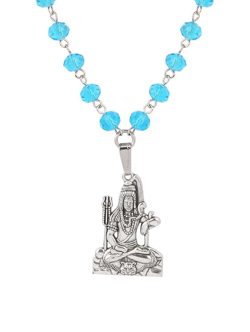 blue plated pendant - 18940603 -  Standard Image - 1