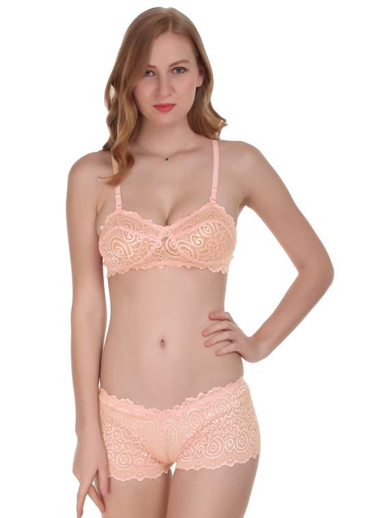 pack of 2- multi colored lycra bras and panty set - 18941316 -  Standard Image - 1