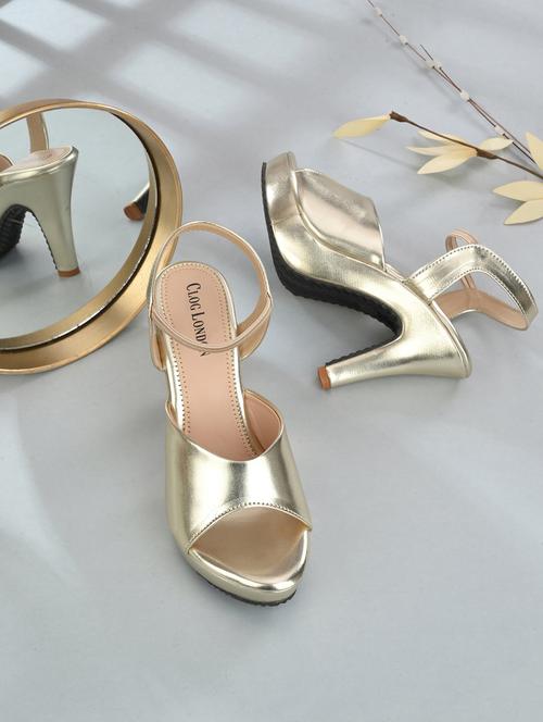 golden ankle sandal - 18949244 - Standard Image - 0