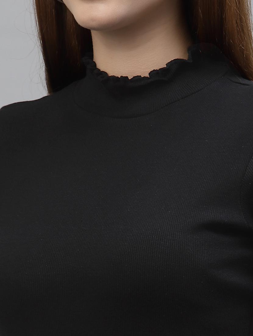 women's straight turtle neck top - 18949412 - Standard Image - 4